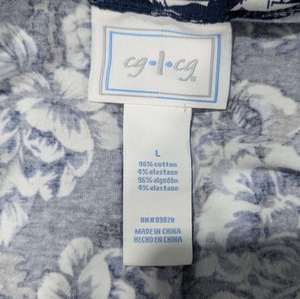 Blue floral long sleeve - Picture 6 of 6